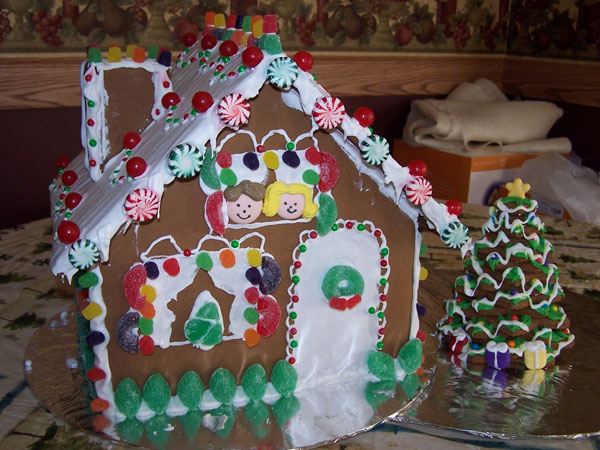 Megan's Gingerbread house & tree.