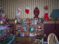 No fireplace but the stockings are hung!