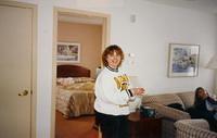 I think this from 1996 at the Gamma Beta Phi Convention in Gatlinburg, TN. Tiffany is sitting on the couch.