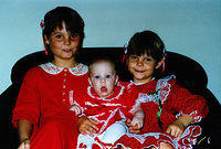 Vanessa, Megan and Tiffany - Christmas 1987